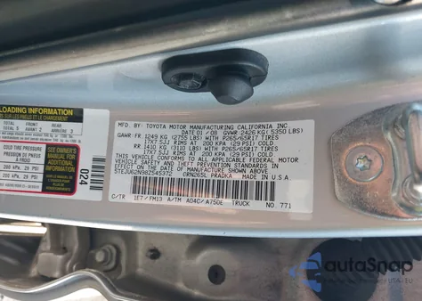 2008 Toyota Tacoma Prerunner V6 from USA, damaged, VIN 5TEJU62N98Z545372